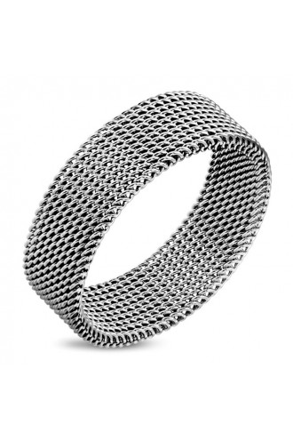 SALE - 8mm plieninis žiedas